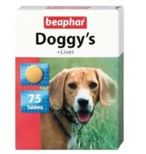Beaphar Doggy’s Liver витамины для собак с ливером 75таб фото, цены, купить