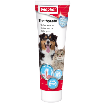 Зубная паста Beaphar со вкусом Печени 100г для кошек и собак фото, цены, купить